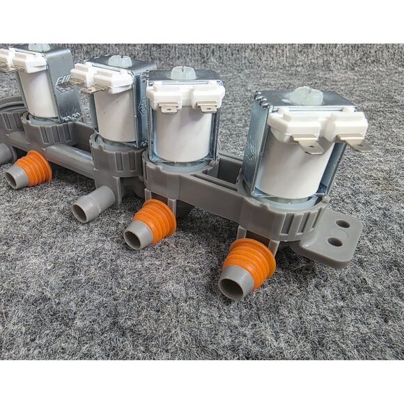 4-Way Water Inlet Valve Assembly Model AJU75152602 Gray & White DC12V - Picture 3 of 6